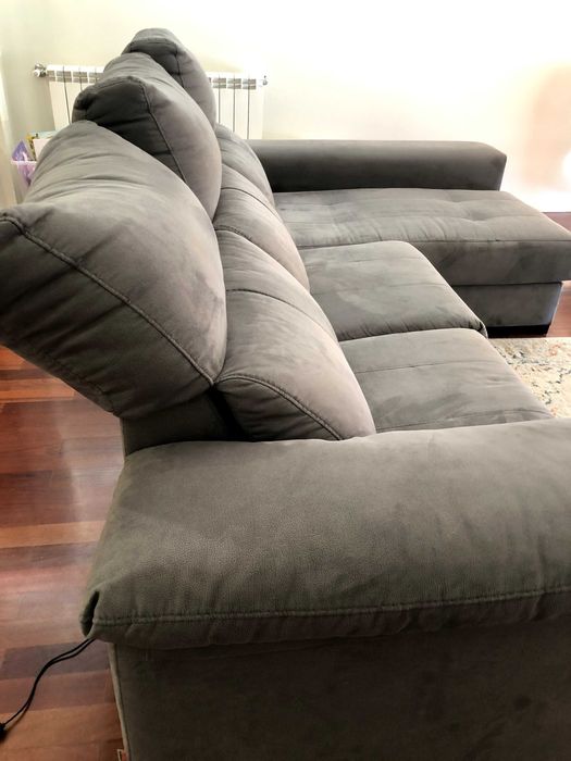 Sofá Chaise Long cinza