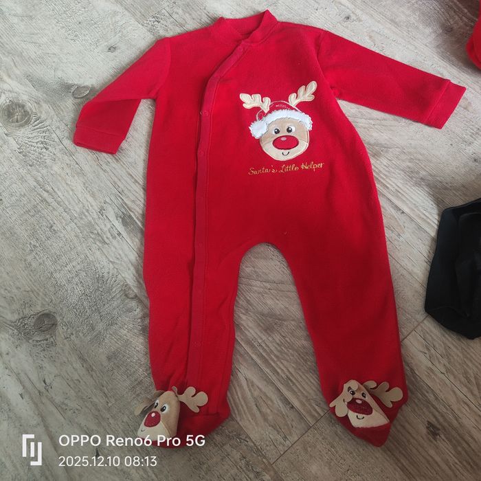 Pajacyk renifer unisex 6-9m