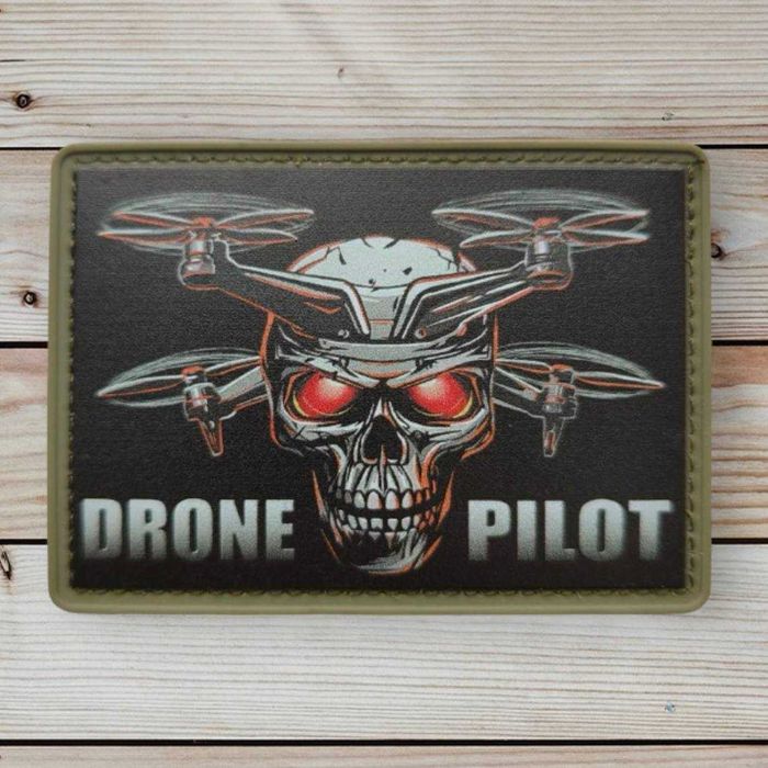Шеврон drone pilot на липучке пвх дрон пилот