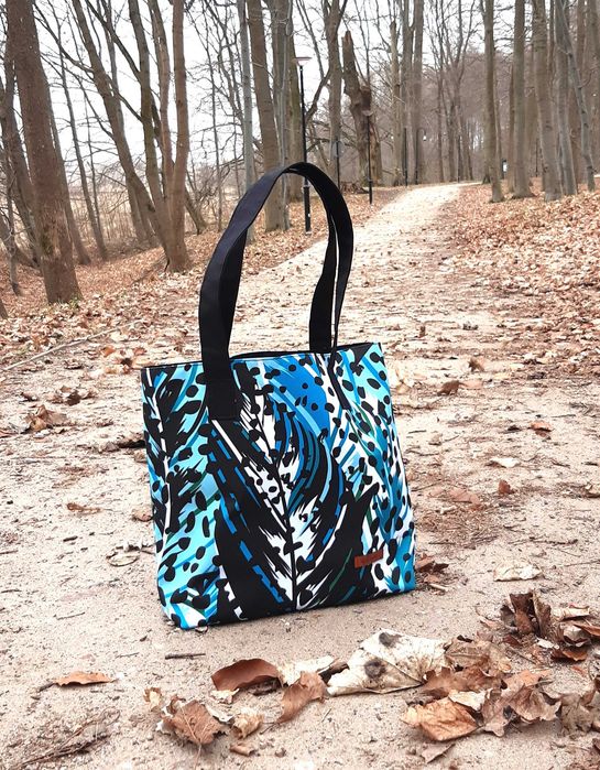 Torba wodoodporna, shopperka, na co dzień, do pracy, pomieści A4