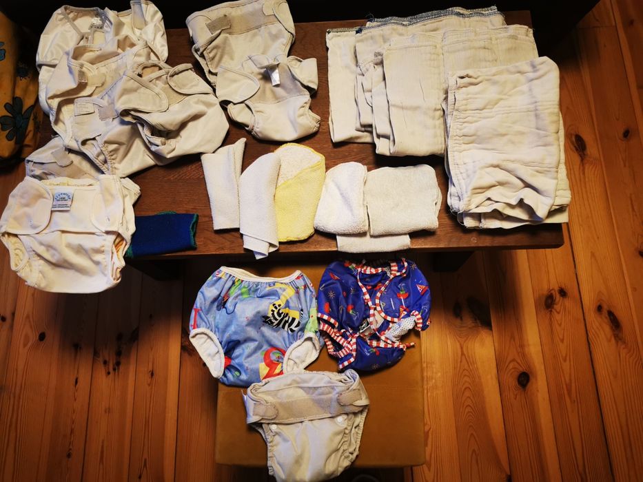 Pieluszki wielorazowe - duża paka: BumGenius, TotsBots, Minki, Cotton Bottoms