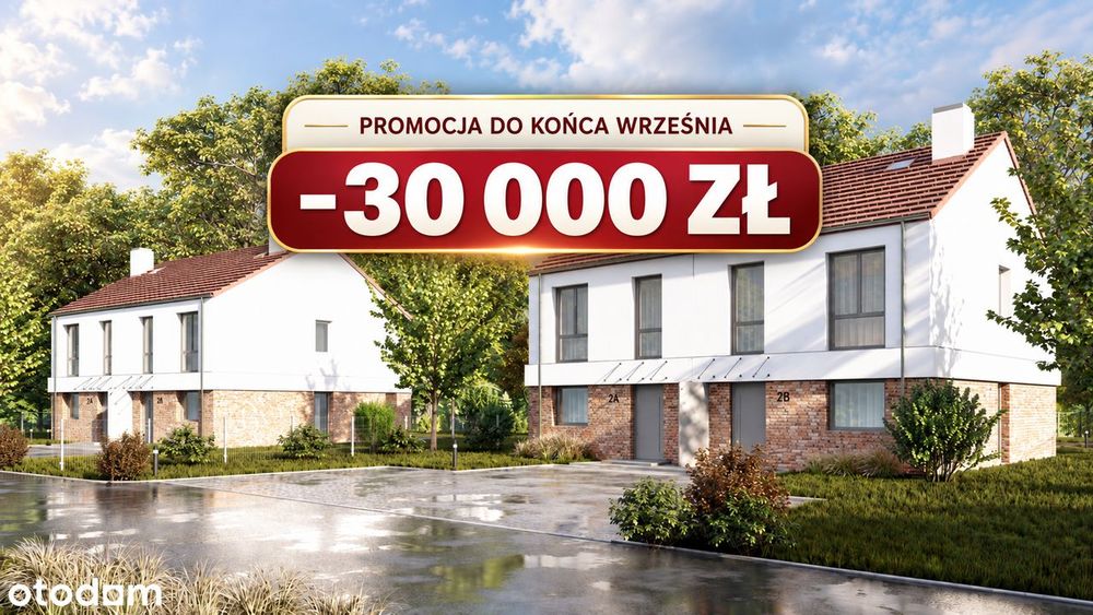 PROMOCJA Dom 89,84 m²•Skajny Ogród 252 m²• 2 miejsca postojowe w cenie