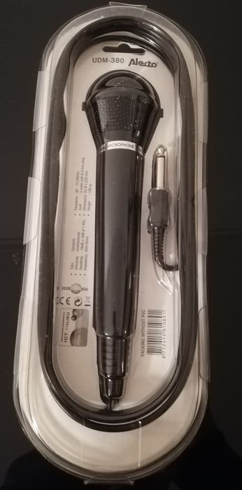 Microfone de karaoke.