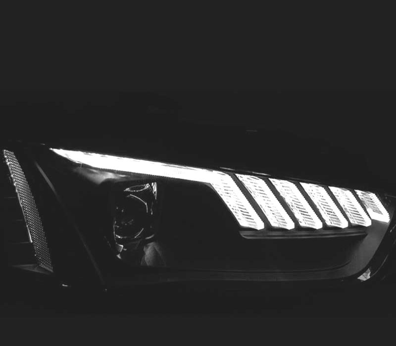 FARÓIS XENON LED DINÁMICO AUDI A4 B8 12-15 PRETO