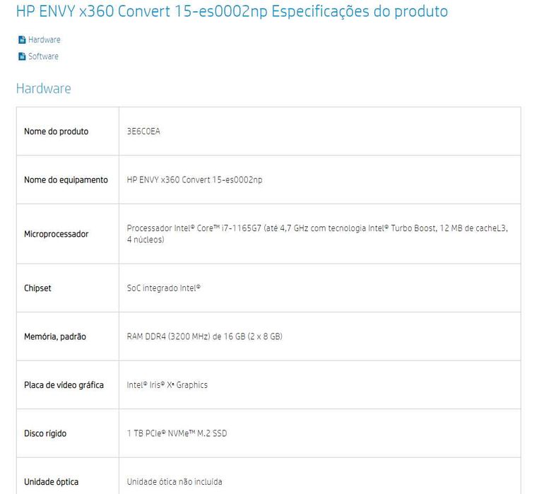 Hp ENVY 15 x360 | Convertible Model | 15-es0002np