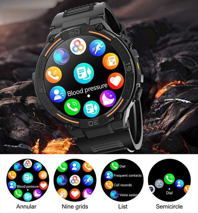 Смарт часы. LIGE HW50 PRO. NFC. LED-фонарик. Тактические,спортивные.