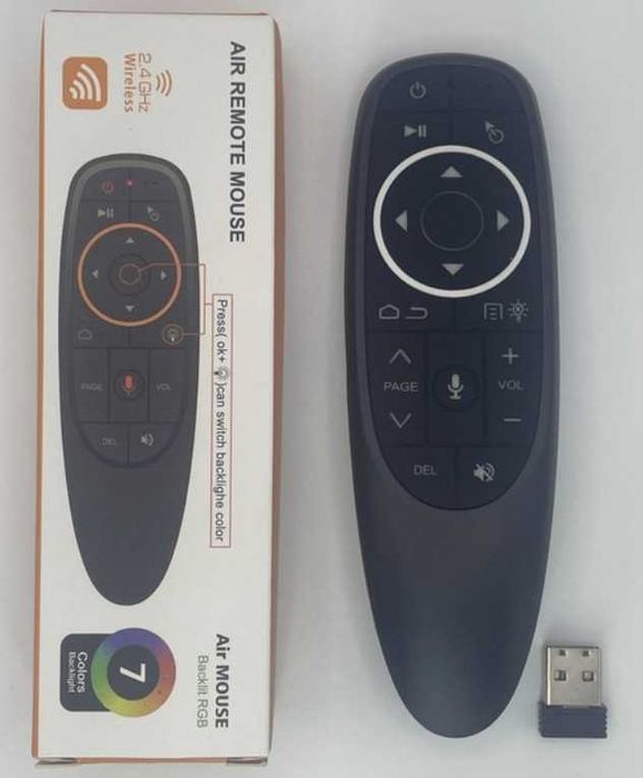 Аеропульт, аэромышь, Air Mouse G10S Pro, RGB підсвічування, мікрофон