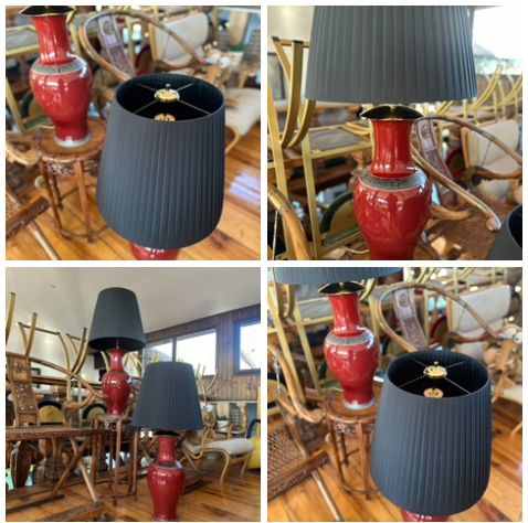 Mid century modern. Para lamp stolowych 104cm Sang de bouef