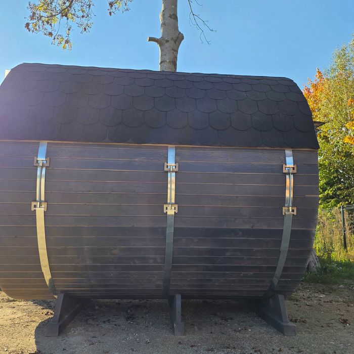 Sauna ogrodowa BECZKA 240 cm do samodzielnego montażu