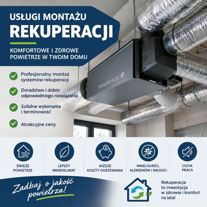 Montaż rekuperacji
