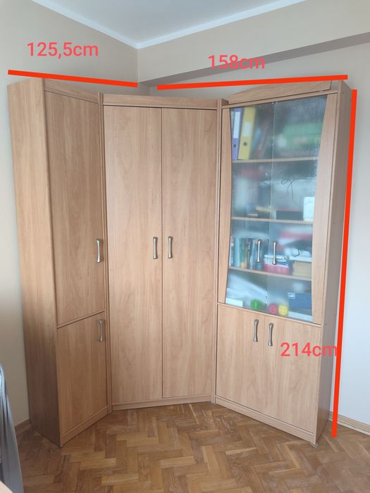 Meble meblościanka szafa narożna