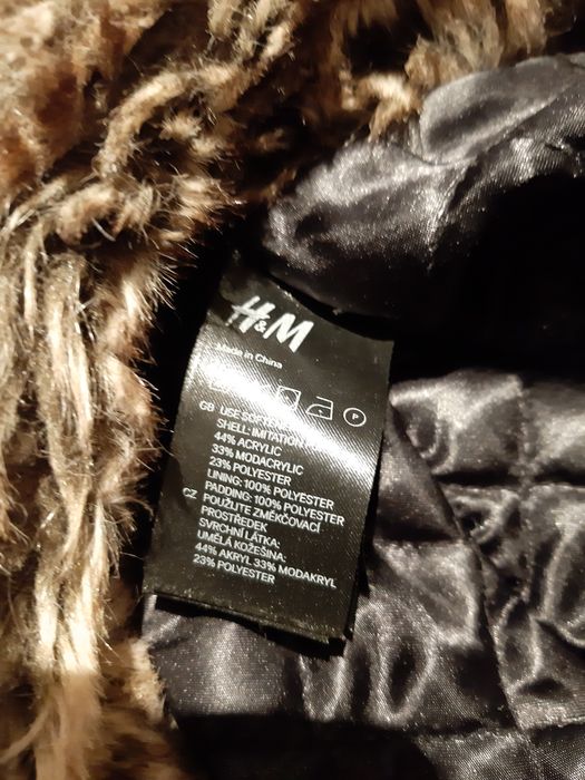 Czapka uszak misio hm kolekcja męska unisex brąz zima narty troczki ci