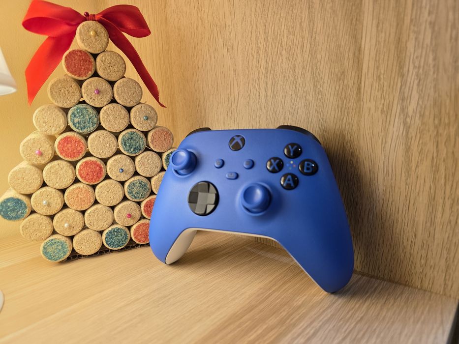 Comando Xbox Shock Blue + KIT cabo e bateria