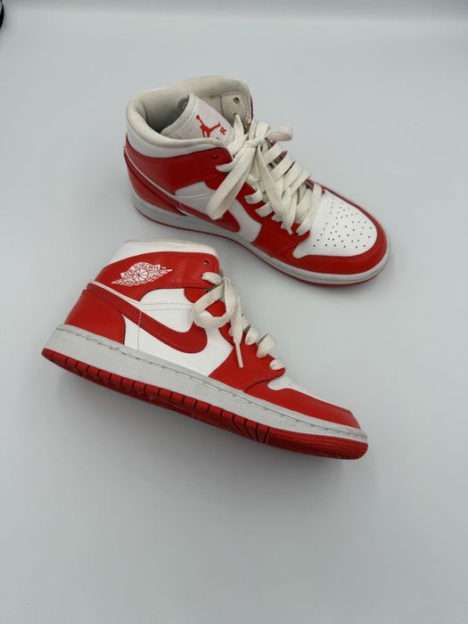 Кеди кросівки Nike Air Jordan 1 Mid Syracuse розмвр 36