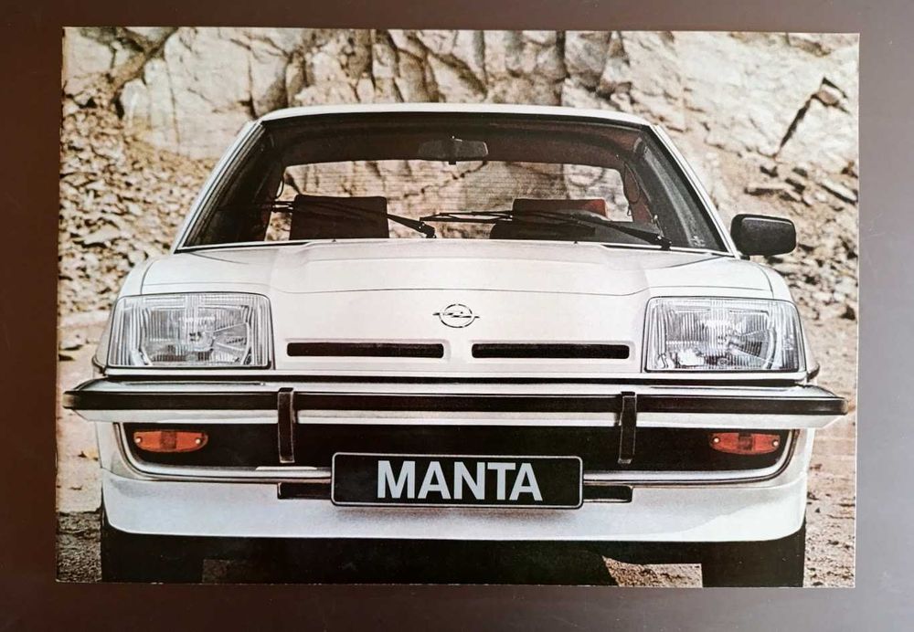 1978 brochura folheto Opel Manta E