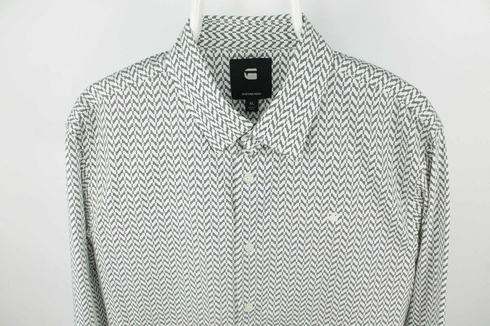 Стильна якісна сорочка рубашка G-Star Raw Core Super Slim Fit Stretch Cotton Shirt Розмір ХЛ