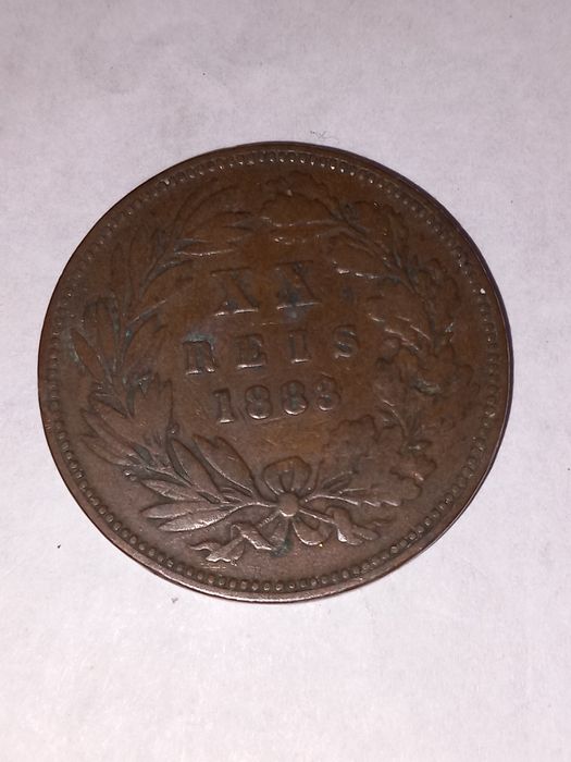 Moedas XX reis D Luis I