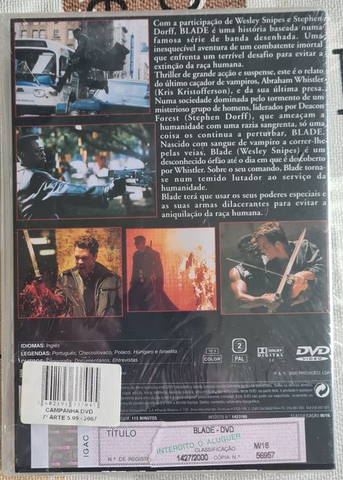 DVD  Blade  Novo