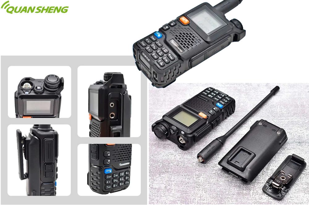 Rádio Quansheng uv5r 5W Multi Banda com receção Banda Aérea