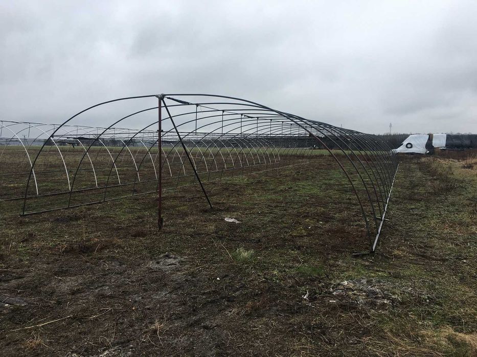 Tunele foliowe stalowe 7.60x30 pod produkcję warzyw