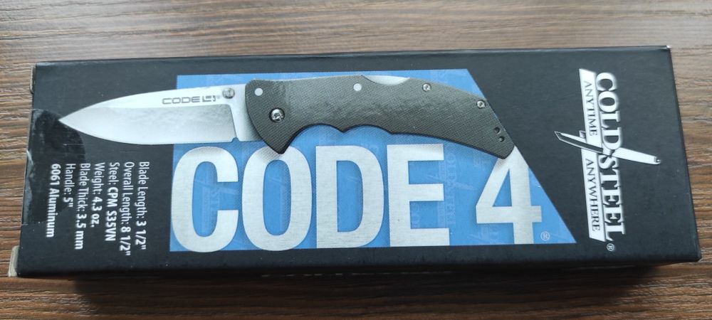 Cold Steel Code 4 S35VN ORIGINAL