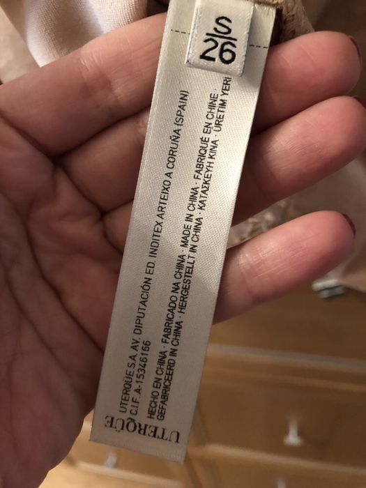 Бархатна з мереживом кофта, блуза Uterque