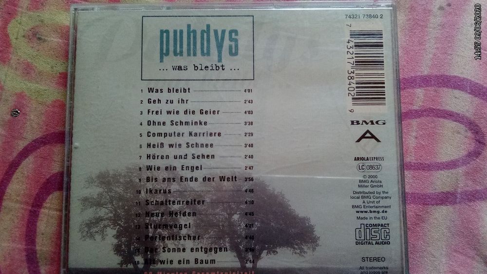 Płyta CD grupa puhdys   was bleibit