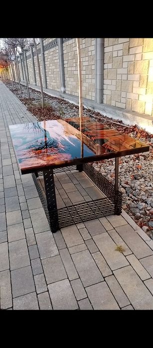 Стол дерево в стиле лофт