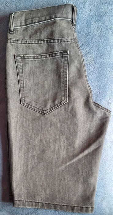 Calções de ganga Regular cinzentos.