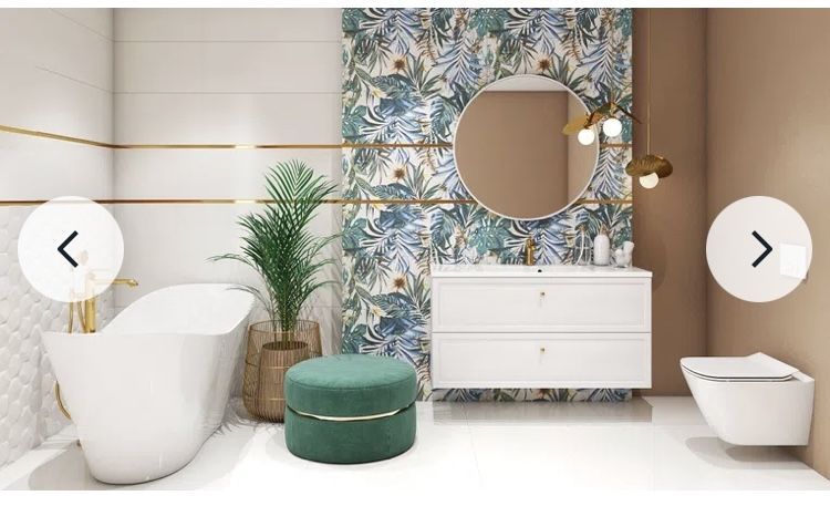 Płytka tubądzin origami flower