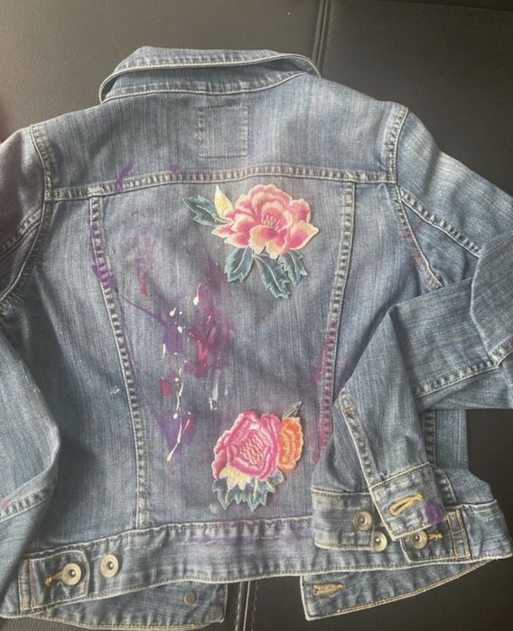 Kurtka jeansowa DIY, hand made