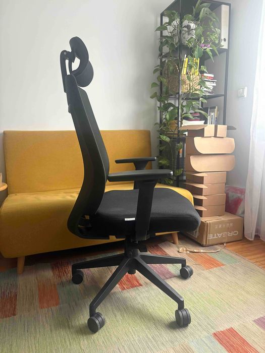 Cadeira de escritório Vinsetto ergonómica - Como nova - Apoios reguláveis