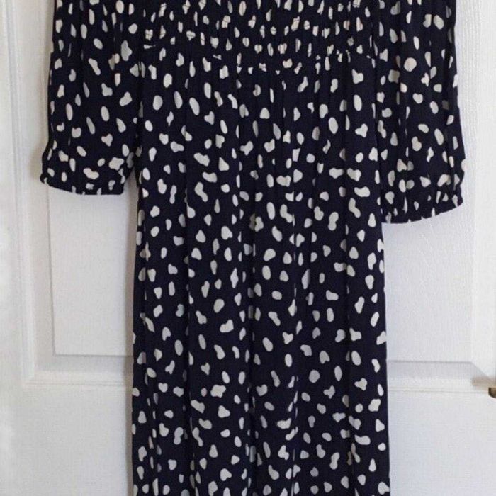 STUNNING SUMMER RIVERISLAND BLUE AND WHITE PATTERNED MAXI DRESS