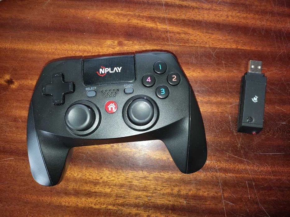Comando NPLAY gamepad sem fios com dongle Sem uso e com caixa original64751091814914122