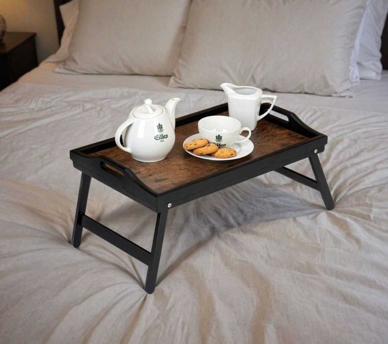 Stolik Pod Laptopa/Stolik Śniadaniowy/Drewno Bambusows_MDR