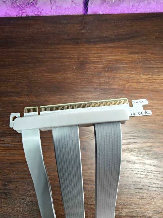 Riser pcie Gen 5 X16, 90", 15см, Білий