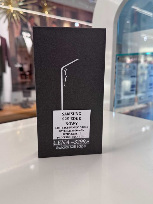 Samsung S25 EDGE 12/512GB NOWY Topcase Vivo *Raty 0%