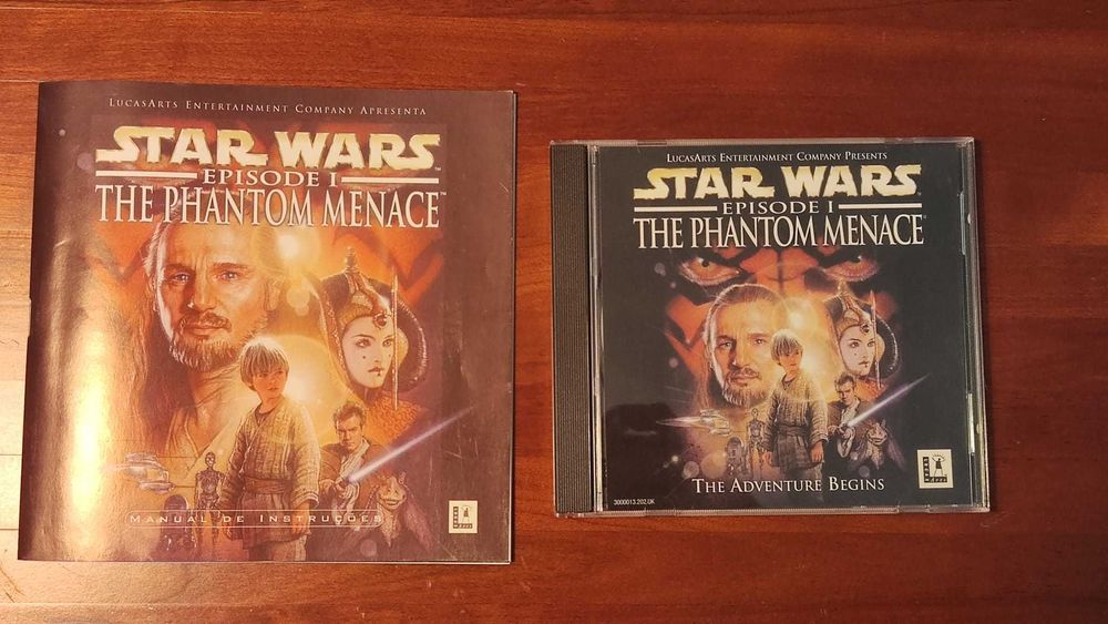 Jogo PC Starwars Episode I The Phantom Manace LucasArts Big Box