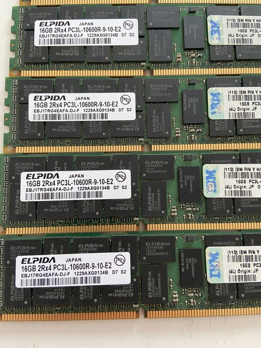 Серверна оперативна пам'ять Hynix 16gb DDR3-1333 pc3l-10600r rdimm ecc