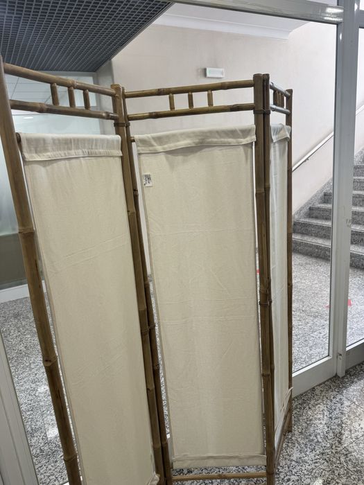 Biombo KAEL  3 em bambu 135,5 x 170 cm