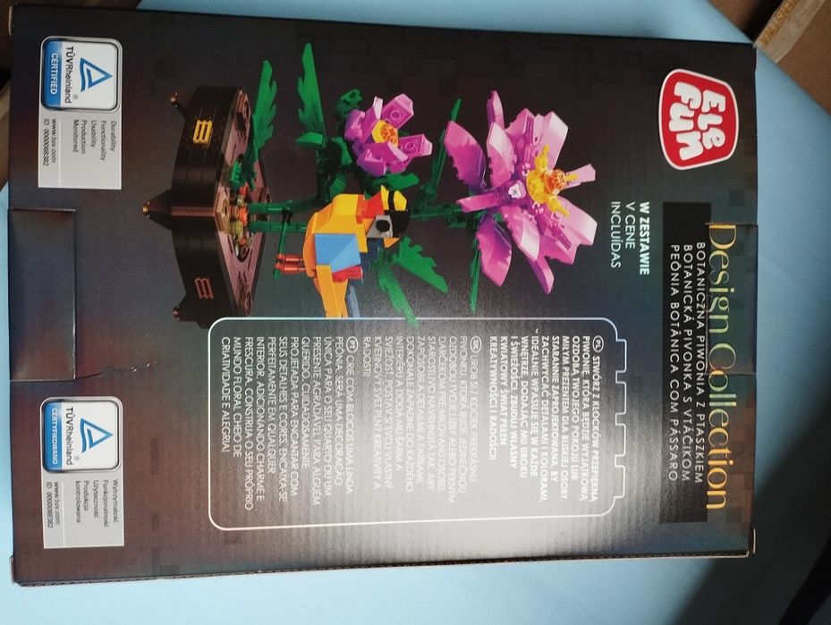 elefun klocki botaniczna piwonia