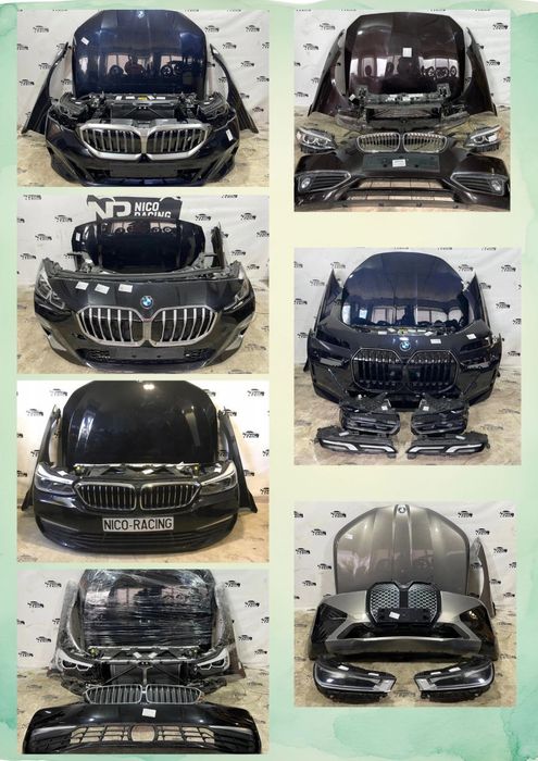 MASKA ZDERZAK BŁOTNIKI LAMPY PAS CHŁODNICE BMW G70 G60 G32 G30 G20 I20 F55