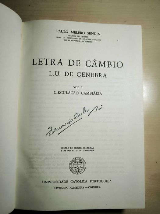 Letra de câmbio vols. I e II