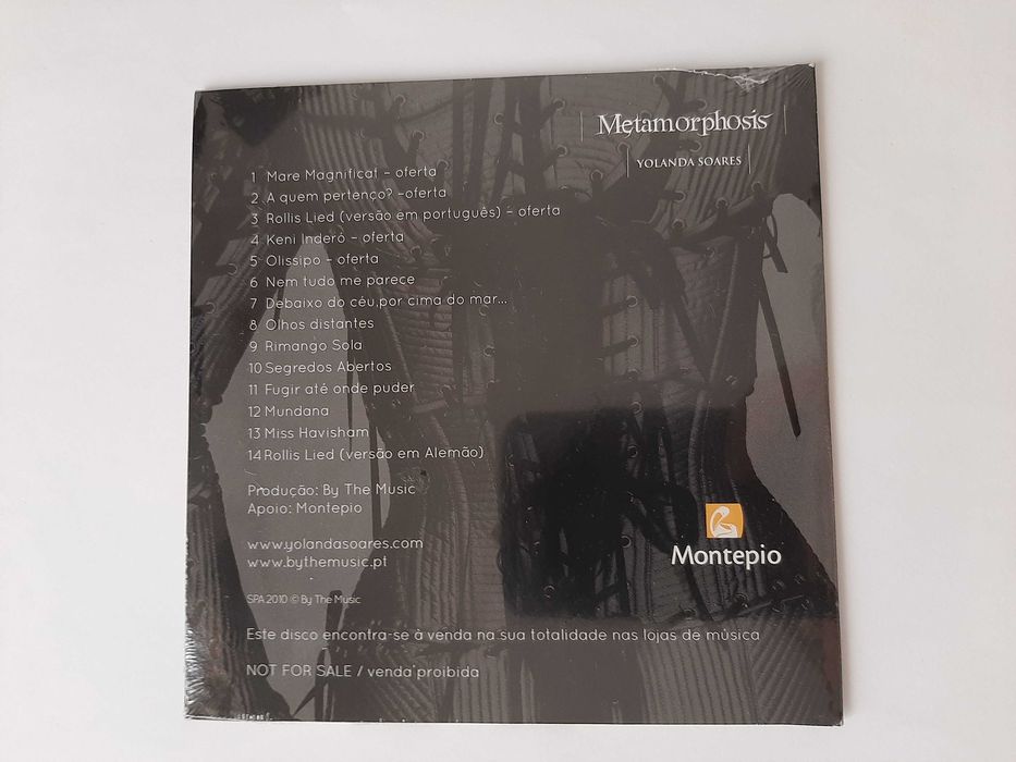 CD Yolanda Soares - Metamorphosis (NOVO c/ plástico de proteção)