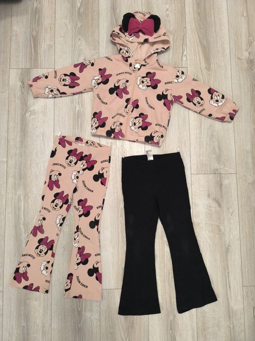 Komplet bluza i getry leginsy spodnie  Myszka Minnie 110 C&A