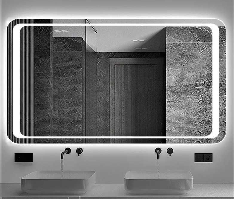 Зеркало светодиодное с фронтальной подсветкой гримерное. Прозводство.