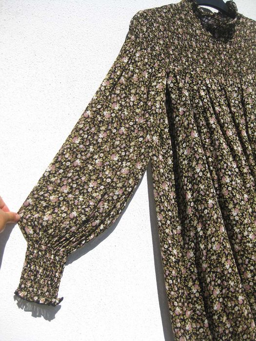 Цветочное лёгкое шифоновое платье с рукавом & Other Stories XS S