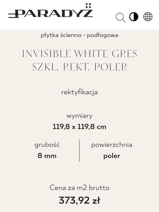 płytka 120x120 ścienna podłogowa gres szkliwiony