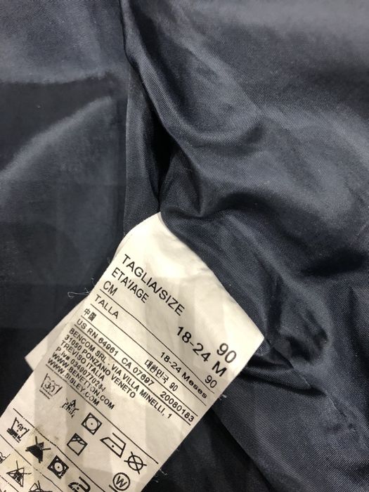 Kurtka wiosenna Benetton granat biel r 86/92 mce