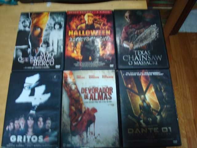 lote 12 dvds originais terror alguns rarissimos
